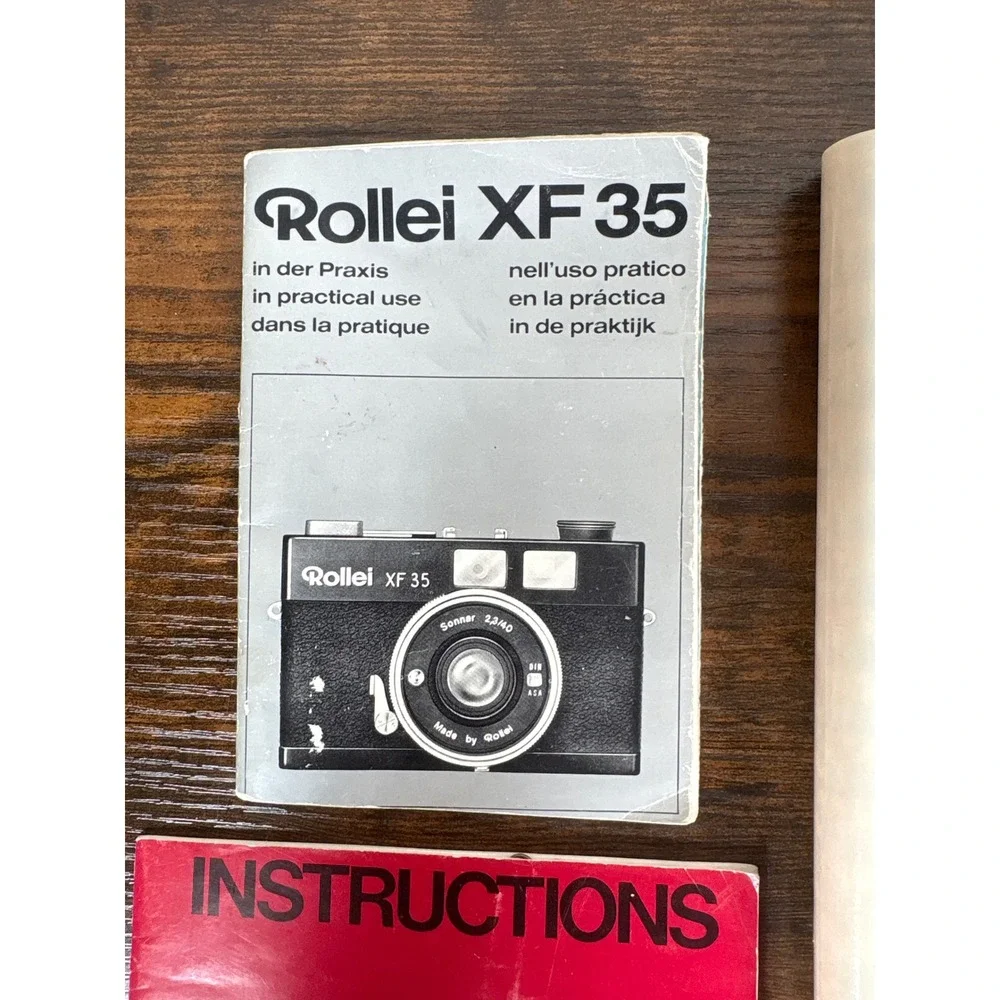 Vintage‎ Leica Leitz Rollei Camera Manuals Leicaflex SL2 CL XF35 Alignment Guide
